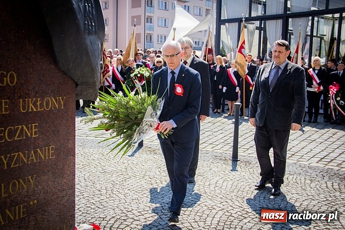 Zdjęcie w galerii na portalu naszraciborz.pl: Obchody Narodowego Święta Konstytucji 3 Maja wiadomości z regionu