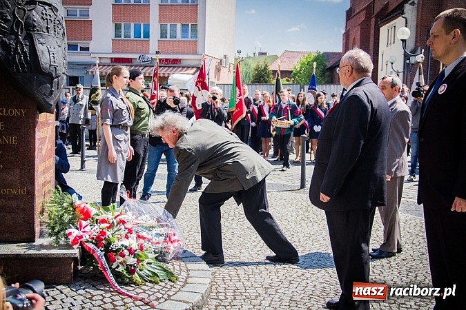 Zdjęcie w galerii na portalu naszraciborz.pl: Obchody Narodowego Święta Konstytucji 3 Maja wiadomości z regionu