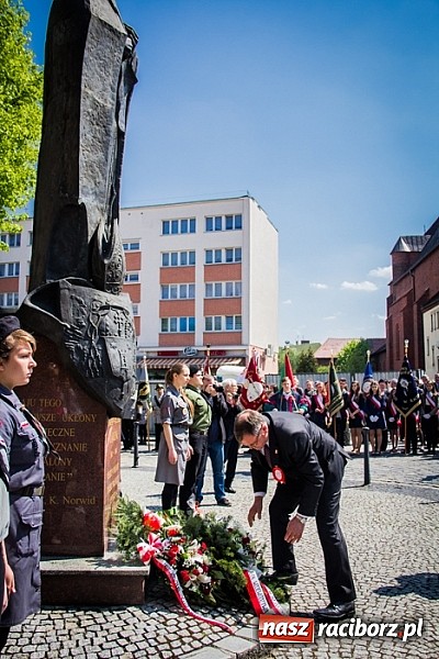 Zdjęcie w galerii na portalu naszraciborz.pl: Obchody Narodowego Święta Konstytucji 3 Maja wiadomości z regionu