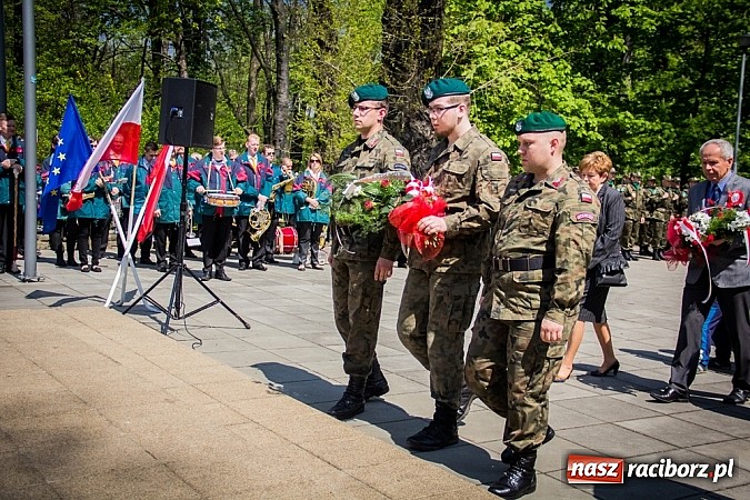 Zdjęcie w galerii na portalu naszraciborz.pl: Obchody Narodowego Święta Konstytucji 3 Maja wiadomości z regionu