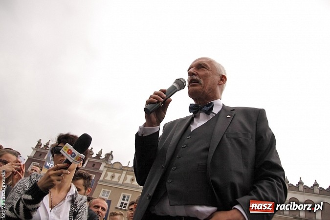 Zdjęcie w galerii na portalu naszraciborz.pl: Każdy jest kowalem swojego losu, czyli Janusz Korwin-Mikke w Raciborzu wiadomości z regionu