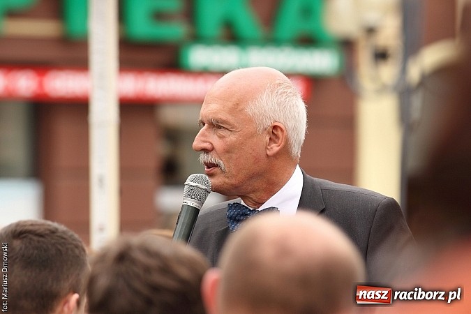 Zdjęcie w galerii na portalu naszraciborz.pl: Każdy jest kowalem swojego losu, czyli Janusz Korwin-Mikke w Raciborzu wiadomości z regionu