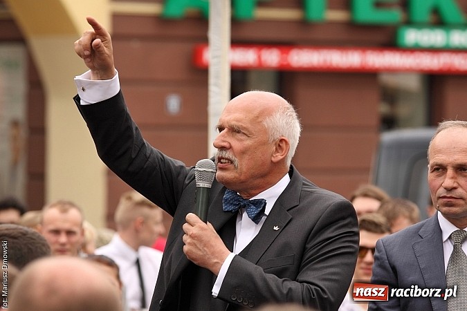 Zdjęcie w galerii na portalu naszraciborz.pl: Każdy jest kowalem swojego losu, czyli Janusz Korwin-Mikke w Raciborzu wiadomości z regionu