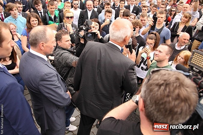 Zdjęcie w galerii na portalu naszraciborz.pl: Każdy jest kowalem swojego losu, czyli Janusz Korwin-Mikke w Raciborzu wiadomości z regionu