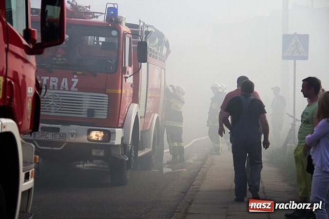 Zdjęcie w galerii na portalu naszraciborz.pl: Pożar stodoły w Borucinie. Podczas akcji strażacy musieli ewakuować zwierzęta wiadomości z regionu