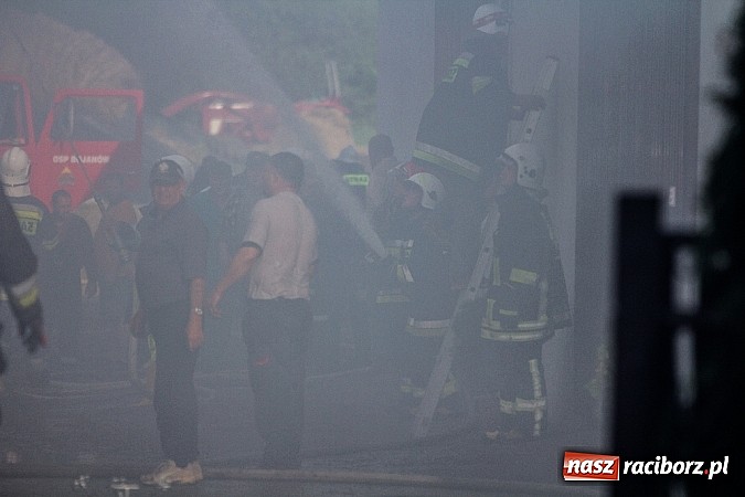 Zdjęcie w galerii na portalu naszraciborz.pl: Pożar stodoły w Borucinie. Podczas akcji strażacy musieli ewakuować zwierzęta wiadomości z regionu