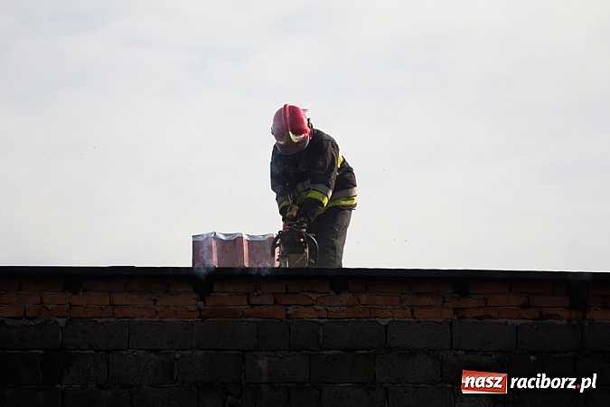 Zdjęcie w galerii na portalu naszraciborz.pl: Pożar stodoły w Borucinie. Podczas akcji strażacy musieli ewakuować zwierzęta wiadomości z regionu
