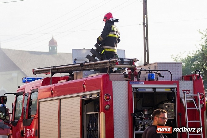 Zdjęcie w galerii na portalu naszraciborz.pl: Pożar stodoły w Borucinie. Podczas akcji strażacy musieli ewakuować zwierzęta wiadomości z regionu