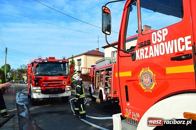 Zdjęcie w galerii na portalu naszraciborz.pl: Pożar stodoły w Borucinie. Podczas akcji strażacy musieli ewakuować zwierzęta wiadomości z regionu
