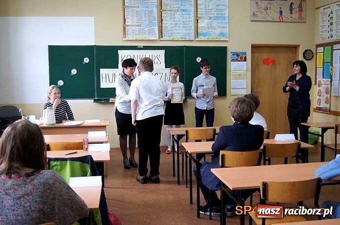 Zdjęcie w galerii na portalu naszraciborz.pl: XVI Międzyszkolny Konkurs Humanistyczny w SP4 wiadomości z regionu
