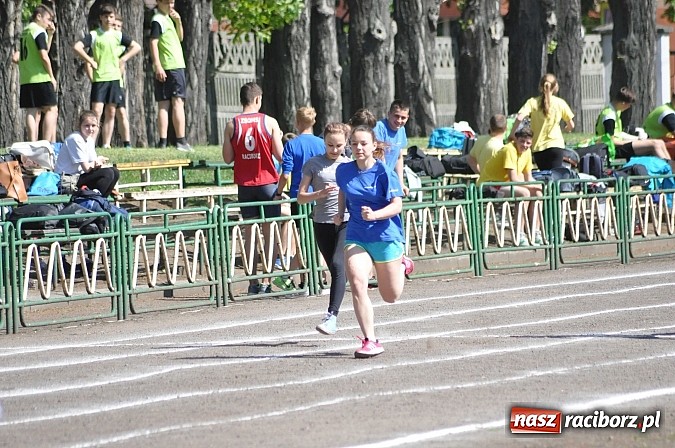 Zdjęcie w galerii na portalu naszraciborz.pl: Lekkoatleci z gimnazjów walczą o medale na stadionie PWSZ  wiadomości z regionu
