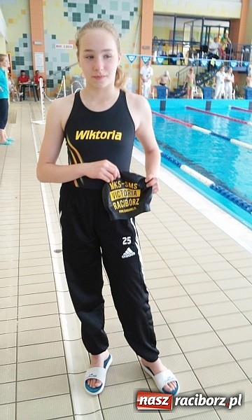 Zdjęcie w galerii na portalu naszraciborz.pl: Pływanie. Wiktoria Zub na podium  wiadomości z regionu