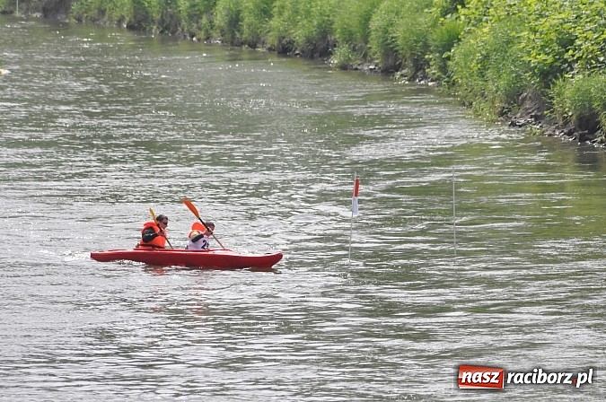 Zdjęcie w galerii na portalu naszraciborz.pl: W Raciborzu pływali po Odrze slalomem  wiadomości z regionu