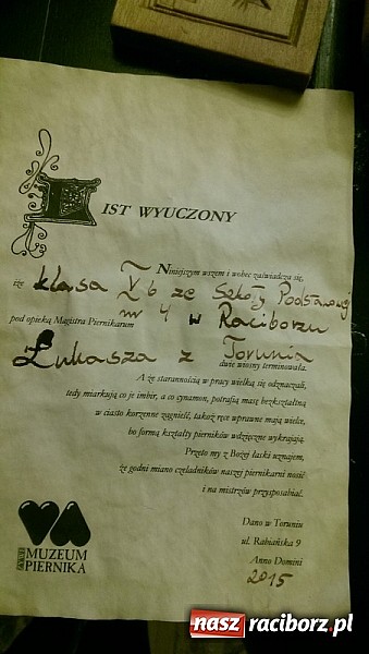 Zdjęcie w galerii na portalu naszraciborz.pl: Czeladnicy piernikarium na piastowskim szlaku  wiadomości z regionu