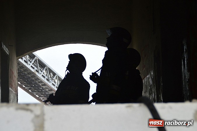 Zdjęcie w galerii na portalu naszraciborz.pl: Zaprószenie ognia na Kościuszki w Raciborzu wiadomości z regionu