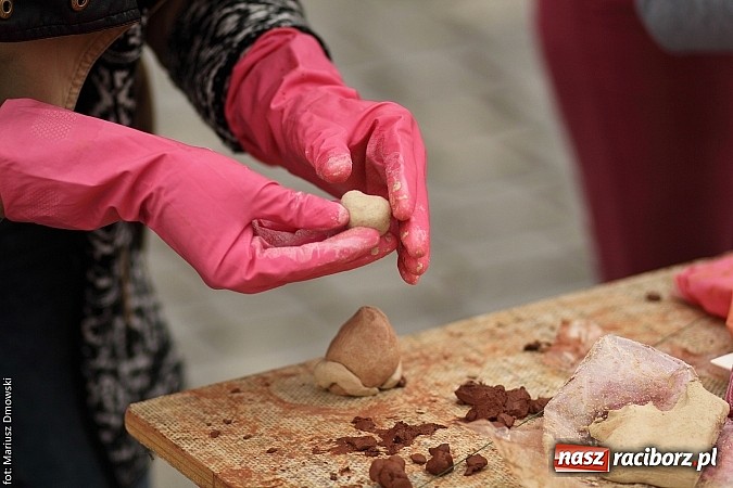 Zdjęcie w galerii na portalu naszraciborz.pl: Studenci PWSZ dzieciom - happening na Rynku wiadomości z regionu