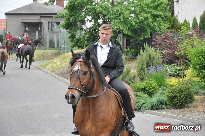 Zdjęcie w galerii na portalu naszraciborz.pl: W Brzeziu jak tradycja każe mimo deszczu poszli w procesji ze św. Urbanem wiadomości z regionu