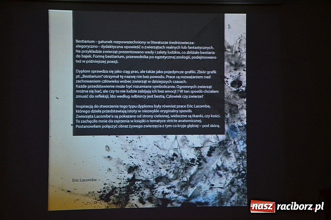 Zdjęcie w galerii na portalu naszraciborz.pl: Dyplom 2015 - wernisaż wystawy absolwent&oacute;w Liceum Plastycznego ZSO nr 1 wiadomości z regionu