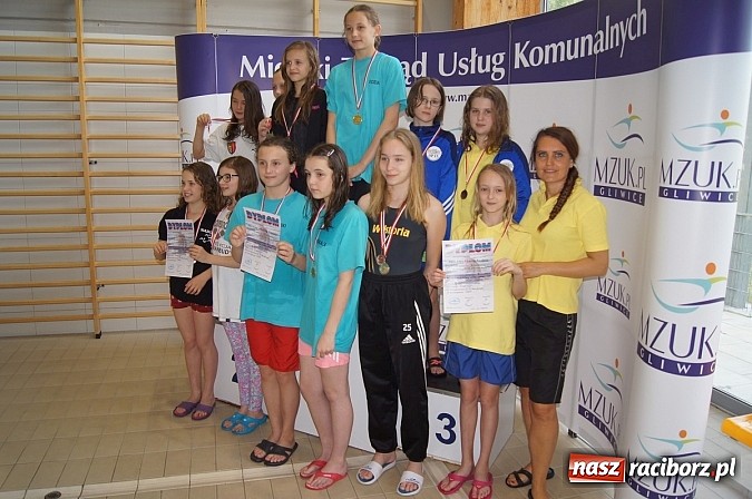 Zdjęcie w galerii na portalu naszraciborz.pl: Pływanie. Wiktoria z pięcioma medalami  wiadomości z regionu