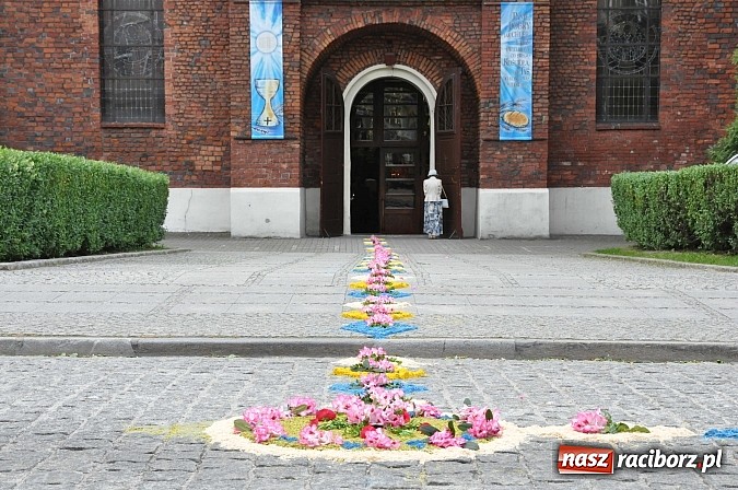 Zdjęcie w galerii na portalu naszraciborz.pl: Skoro świt ruszyli do pracy. Zobacz jak powstają raciborskie kwietne dywany na Boże Ciało wiadomości z regionu
