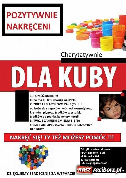 Zdjęcie w galerii na portalu naszraciborz.pl: Mała rzecz - wielki efekt, czyli dlaczego warto zbierać plastikowe zakrętki. Historia Kuby z Raciborza wiadomości z regionu