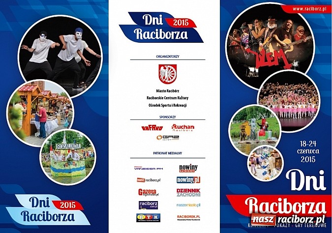 Zdjęcie w galerii na portalu naszraciborz.pl: Znamy szczegółowy program Dni Raciborza 2015. Sprawdź, jakie przygotowano atrakcje wiadomości z regionu