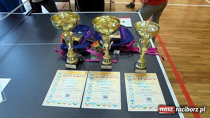 Zdjęcie w galerii na portalu naszraciborz.pl: Turniej Tenisa Stołowego w Gimnazjum nr 5  wiadomości z regionu