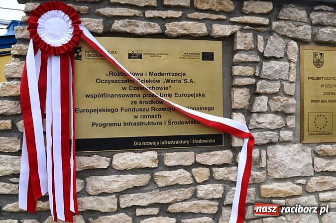 Zdjęcie w galerii na portalu naszraciborz.pl: Zakończyła się rozbudowa i modernizacja Oczyszczalni Ściek&oacute;w "Warta" w Częstochowie wiadomości z regionu