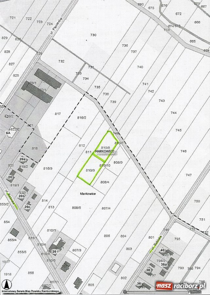 Zdjęcie w galerii na portalu naszraciborz.pl: Dwie działki budowlane Racibórz-Markowice wiadomości z regionu