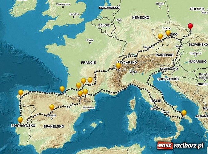Zdjęcie w galerii na portalu naszraciborz.pl: Twardziel na dwóch kółkach - Jan Surga wyrusza w nową podróż wiadomości z regionu