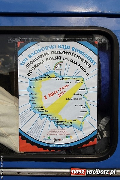 Zdjęcie w galerii na portalu naszraciborz.pl: Wyruszył XVII Raciborski Rajd Rowerowy Środowisk Trzeźwościowych wiadomości z regionu