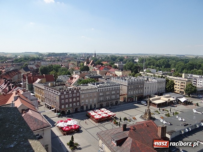 Zdjęcie w galerii na portalu naszraciborz.pl: Racibórz widziany z wieży kościoła farnego wiadomości z regionu