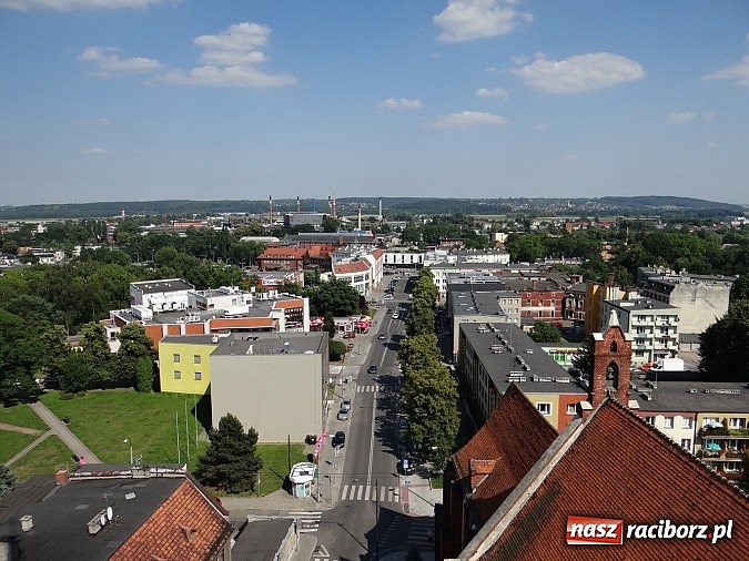 Zdjęcie w galerii na portalu naszraciborz.pl: Racibórz widziany z wieży kościoła farnego wiadomości z regionu