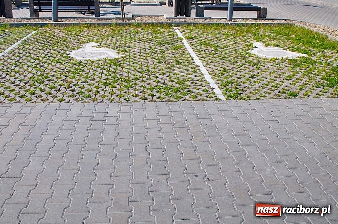 Zdjęcie w galerii na portalu naszraciborz.pl: Parking dla niepełnosprawnych, ale nie dla ich wózków wiadomości z regionu