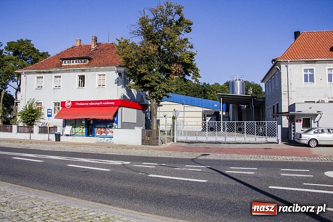 Zdjęcie w galerii na portalu naszraciborz.pl: Racibórz żegna się z mleczarnią. Pod bramą zakładu pojawiają się znicze wiadomości z regionu