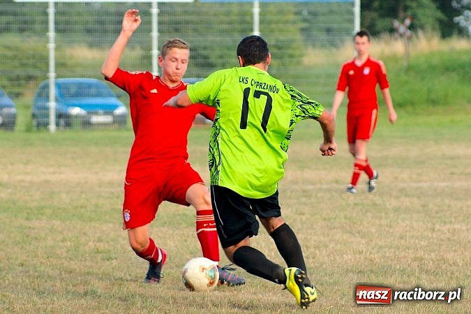 Zdjęcie w galerii na portalu naszraciborz.pl: Sparing: Pewne zwycięstwo Raszczyc w Cyprzanowie wiadomości z regionu
