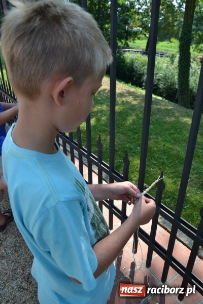 Zdjęcie w galerii na portalu naszraciborz.pl: Kolorowe węzełki i bransoletki, czyli zajęcia z makramy na zamku wiadomości z regionu