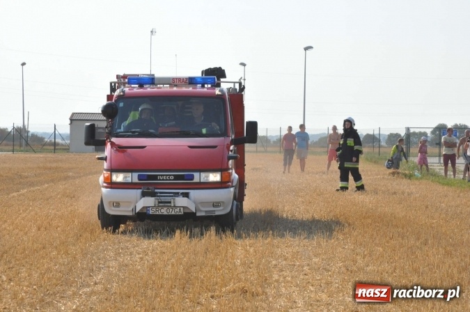 Zdjęcie w galerii na portalu naszraciborz.pl: Słup dymu widoczny aż z Brzezia. W Strzybniku paliło się kilka hektarów ścierniska wiadomości z regionu