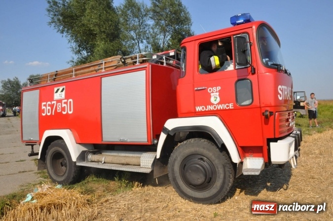 Zdjęcie w galerii na portalu naszraciborz.pl: Słup dymu widoczny aż z Brzezia. W Strzybniku paliło się kilka hektarów ścierniska wiadomości z regionu