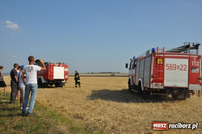 Zdjęcie w galerii na portalu naszraciborz.pl: Słup dymu widoczny aż z Brzezia. W Strzybniku paliło się kilka hektarów ścierniska wiadomości z regionu