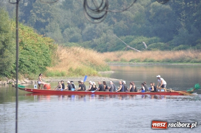 Zdjęcie w galerii na portalu naszraciborz.pl: Zobacz jak Czesi ożywiają Odrę. W Chałupkach-Boguminie zorganizowano czwarte już wyścigi smoczych łodzi wiadomości z regionu