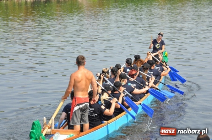 Zdjęcie w galerii na portalu naszraciborz.pl: Zobacz jak Czesi ożywiają Odrę. W Chałupkach-Boguminie zorganizowano czwarte już wyścigi smoczych łodzi wiadomości z regionu