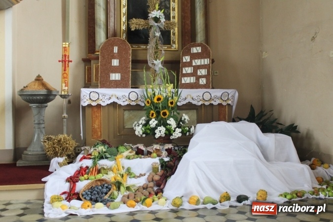 Zdjęcie w galerii na portalu naszraciborz.pl: Dożynki 2015 - w Sławikowie Te Deum za zbiory wiadomości z regionu