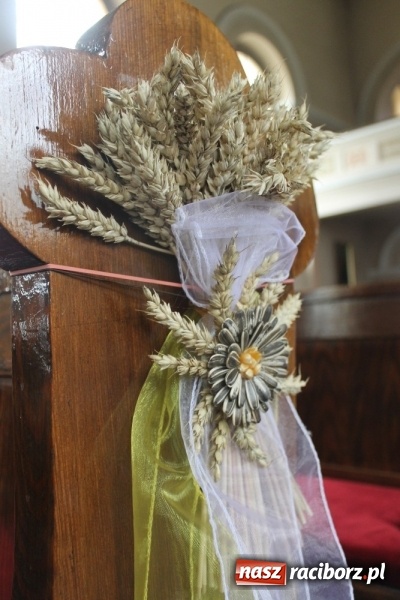 Zdjęcie w galerii na portalu naszraciborz.pl: Dożynki 2015 - w Sławikowie Te Deum za zbiory wiadomości z regionu