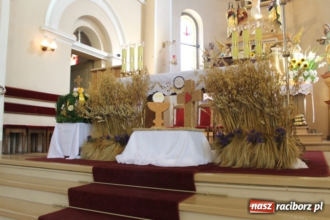 Zdjęcie w galerii na portalu naszraciborz.pl: Dożynki 2015 - w Sławikowie Te Deum za zbiory wiadomości z regionu