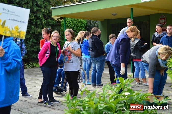 Zdjęcie w galerii na portalu naszraciborz.pl: Dzieci z Zespołu Szk&oacute;ł Specjalnych tworzą pola nadziei wraz z Hospicjum im. św. J&oacute;zefa wiadomości z regionu