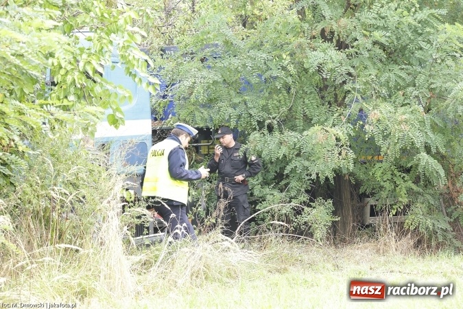 Zdjęcie w galerii na portalu naszraciborz.pl: TIR staranował barierki i uderzył w drzewo na ul. Rybnickiej wiadomości z regionu