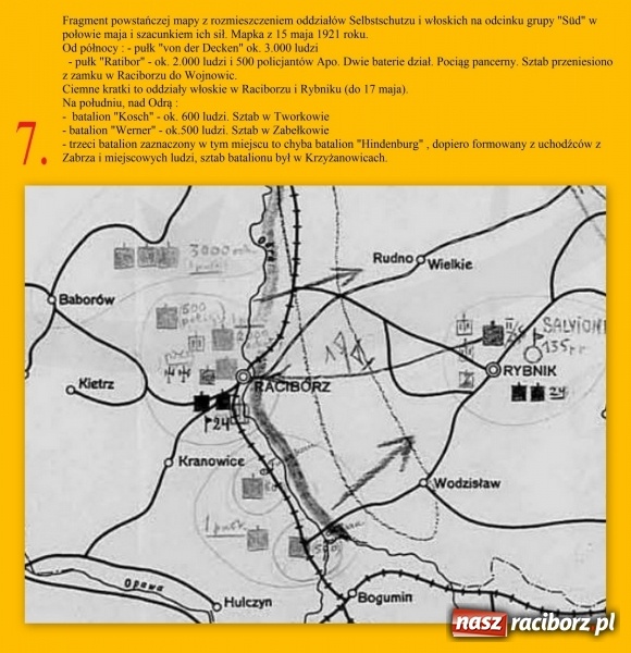 Zdjęcie w galerii na portalu naszraciborz.pl: III powstanie śląskie 1921 roku w Raciborzu i powiecie raciborskim na podstawie źródeł niemieckich – cz. III wiadomości z regionu