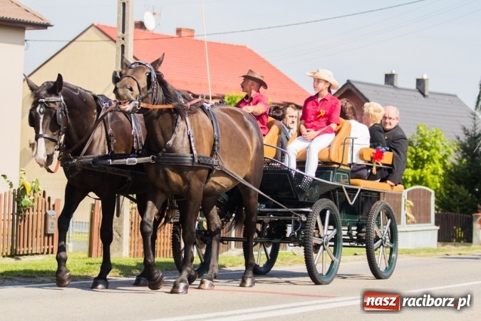 Zdjęcie w galerii na portalu naszraciborz.pl: Dożynki 2015 - złoty pociąg w Samborowicach wiadomości z regionu