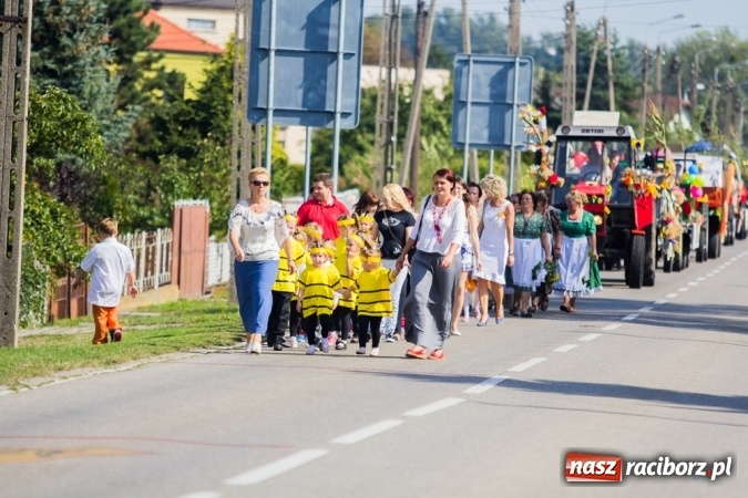 Zdjęcie w galerii na portalu naszraciborz.pl: Dożynki 2015 - złoty pociąg w Samborowicach wiadomości z regionu